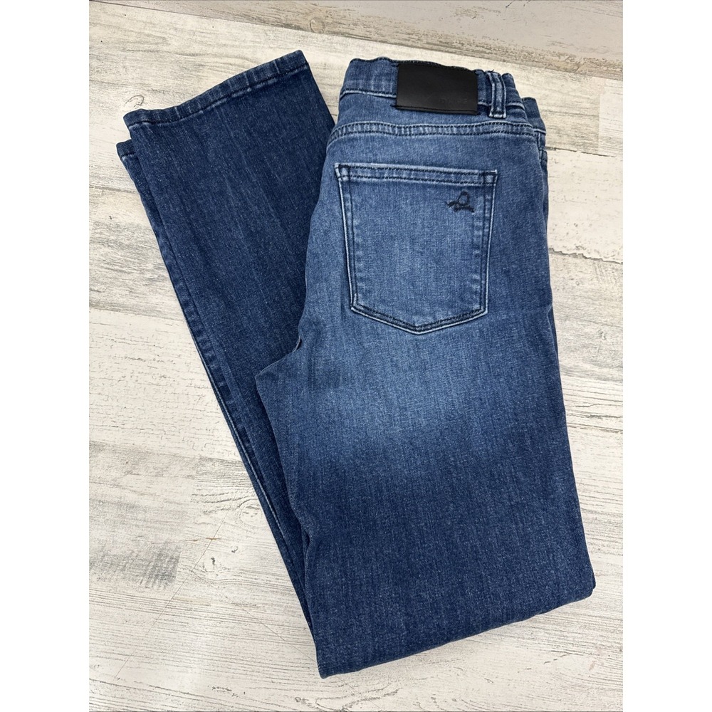 DL1961 Brady Slim Dark Nebulous Blue Jeans Boys Size 14 Distressed‎